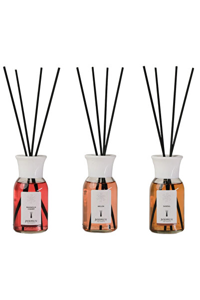 Permun Difuzor cu bețișoare Magnolia Cherry 110ml & Difuzor cu bețișoare Melo...
