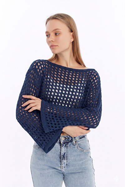 MA ananas Γυναικεία ανοιχτή κοντή μπλούζα