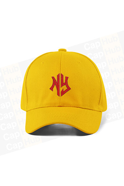CapHub Vezena bejzbol kapa - žuta boja, 100% pamuk gabardin, unisex model kape