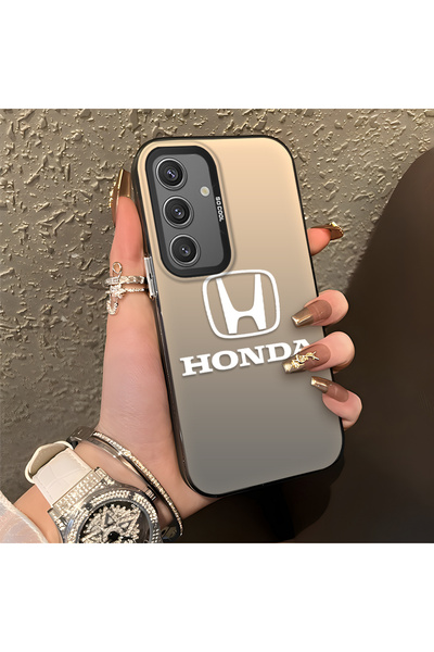 Hontinga حافظة هاتف سامسونج جالاكسي S24 متوافقة مع حافة السيليكون الصلبة ومضا...