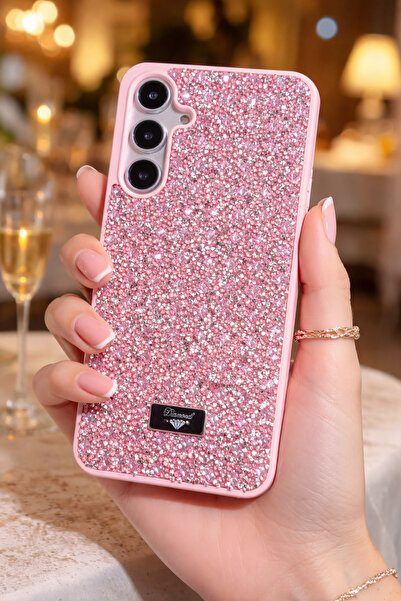 TechTrove Galaxy A36 İçin Uyumlu Işıltılı Full Taşlı Kamera Koruma Çıkıntılı ...