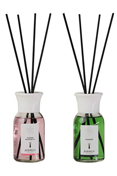 Permun Difuzor cu bețișoare cu aromă de buchet floral 110ml și Difuzor cu beț...