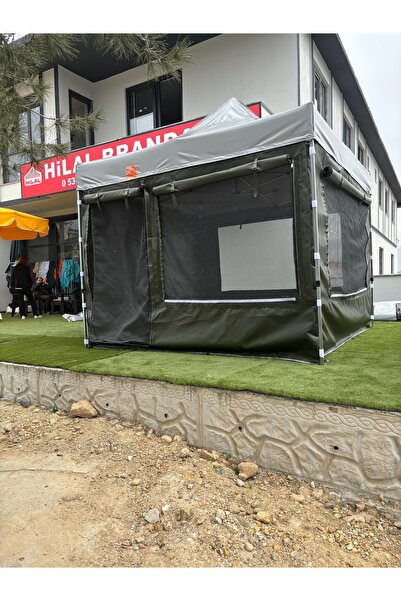HİLAL ŞEMSİYE 3x3 gazebo kamp çadırı su geçirmez içeride konaklamaya uygun