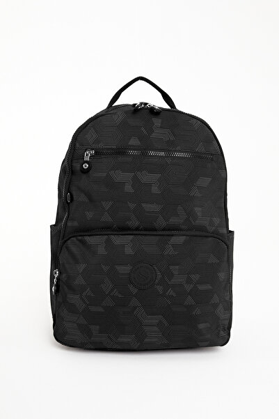 Sanmorris Unisex Multi-Compartment Lightweight Crinkle Fabric Backpack for Sc...