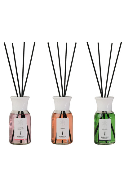 Permun Difuzor cu bețișoare cu aromă de buchet floral 110ml & Difuzor cu beți...
