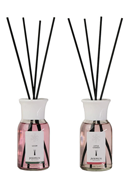 Permun Difuzor cu bețișoare Lilium 110ml și Difuzor cu bețișoare Lotus Chance...