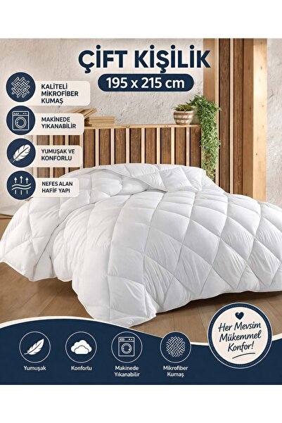 Bella Home Mikrofibra - Bela - Dvostruka jorgana (195x215)