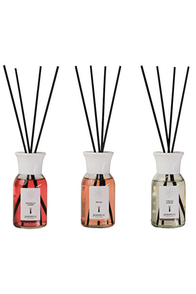 Permun Difuzor cu bețișoare Magnolia Cherry 110ml & Difuzor cu bețișoare Melo...