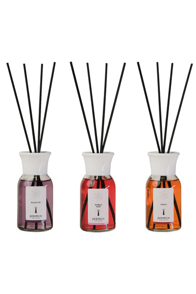 Permun Difuzor cu bețișoare cu aromă de smochină neagră 110ml & Difuzor cu be...