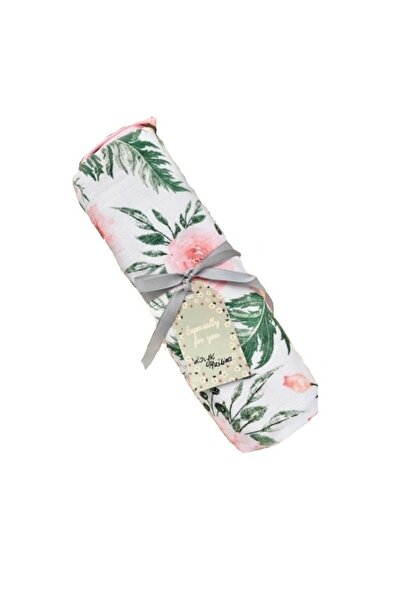 Arus Muselina cu doua fete din bumbac 100x75 cm Pink Garden