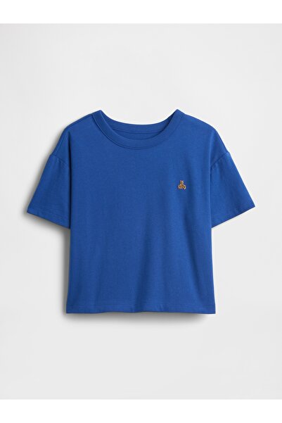 GAP Erkek Bebek Mavi Oversize T-Shirt