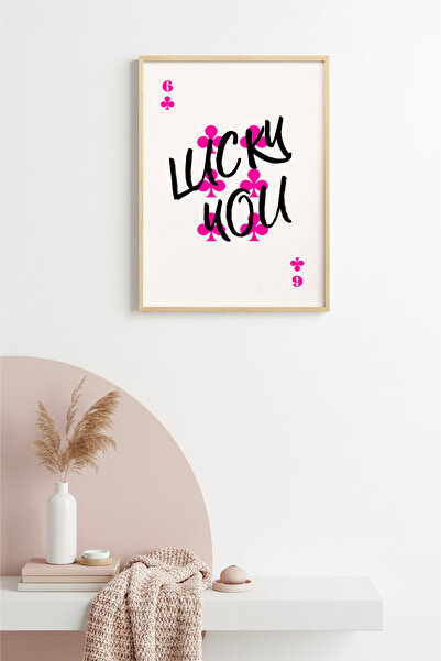 huhuli Ρετρό πίνακας ποπ αρτ με φυσικό ξύλινο πλαίσιο - Σχέδιο κειμένου με ρο...