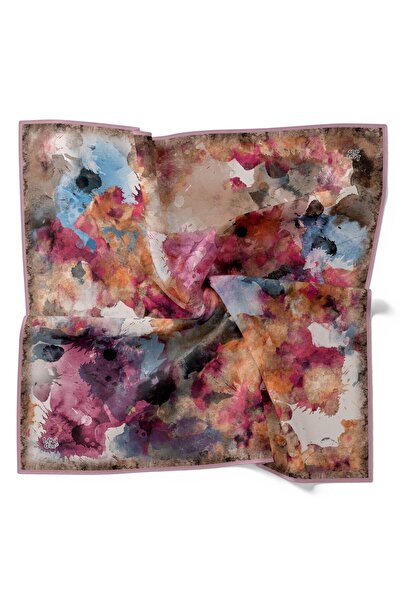 Levidor Pastel Color Splash Pattern Sparkling Crystal Scarf