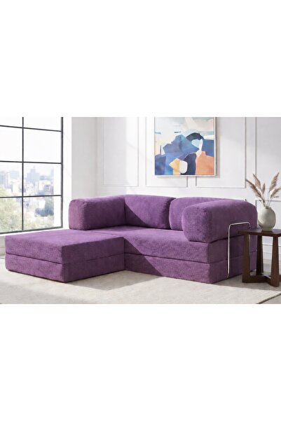 Vivense LEGOM YATAKLI AKTİVİTE KÖŞE KOLTUK MOR, 200X200