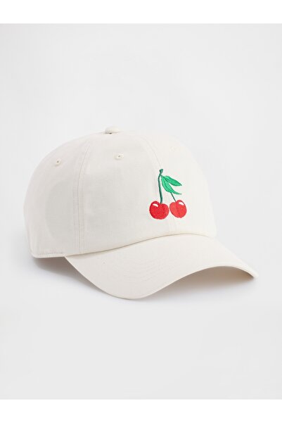 GAP Erkek Kırık Beyaz Grafik Beyzbol Şapka