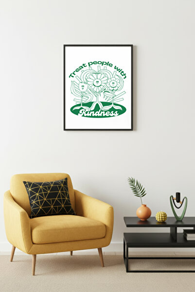 huhuli Ρετρό ζωγραφική με φυσικό ξύλινο πλαίσιο - Θέμα θετικής ευγένειας |   ...