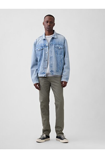 GAP Erkek Haki Slim Soft Wear Jean Pantolon