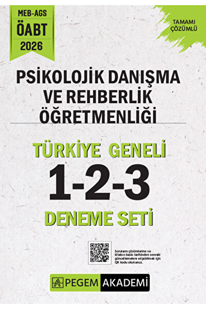 Pegem Akademi Yayıncılık 2026 MEB AGS ÖABT Psikolojik Danışma ve Rehberlik Öğ...