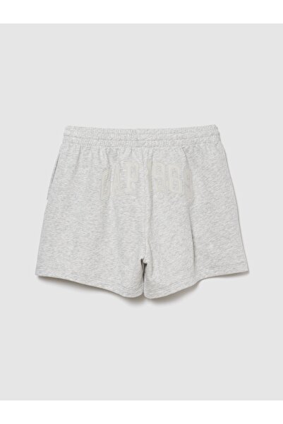 GAP Kız Çocuk Gri VintageSoft Terry Relaxed Sweat Şort