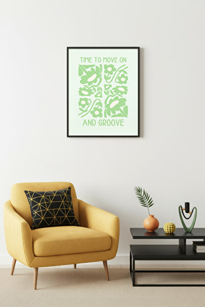 huhuli Ρετρό Βοτανικός Πίνακας με Φυσικό Ξύλινο Πλαίσιο - Μοτίβο με Λουλούδια...