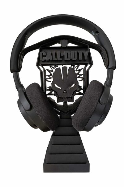 Generic Suport casti gaming 3D, model Call of Duty Skull, PLA, negru, design premium
