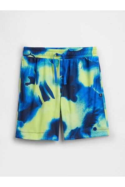 GAP Erkek Çocuk Lacivert %100 Recycled Pull-On Mesh Şort