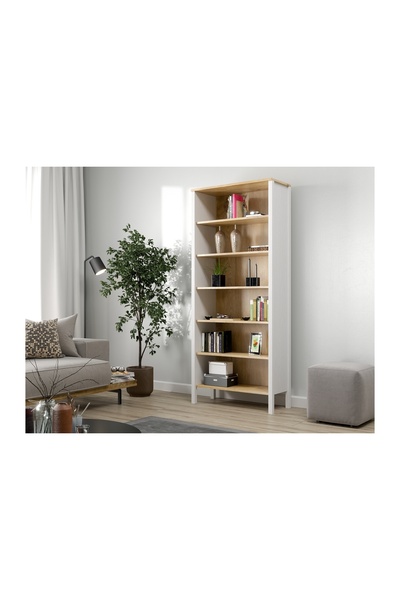 Vivense LUMERA İSKANDİNAV KİTAPLIK, 6 BÖLMELİ