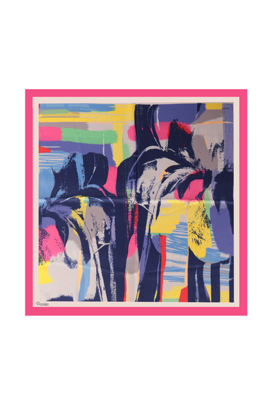 Inno 60x60 εκ. Φουλάρι Premium με σατέν σχέδιο και ραφές