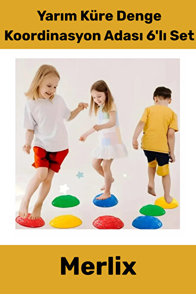 Merlix #Koordinasyon Adası Eğitici Spor Gelişim Parkur Çocuk Yarım Küre Denge...