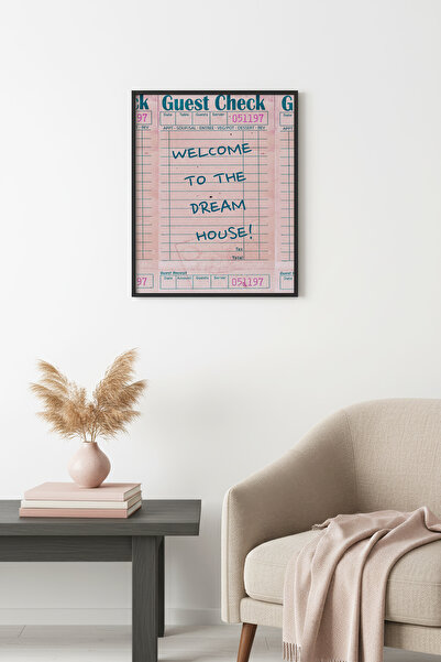 huhuli Ρετρό ζωγραφική με φυσικό ξύλινο πλαίσιο - Καλωσορίσατε με θέμα το Dre...