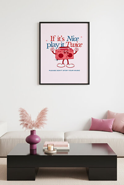 huhuli Ρετρό ζωγραφική μουσικής με φυσικό ξύλινο πλαίσιο - Παιχνίδι μουσικής ...