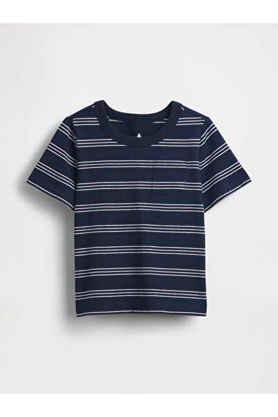 GAP Erkek Bebek Lacivert Mix & Match Pocket T-Shirt