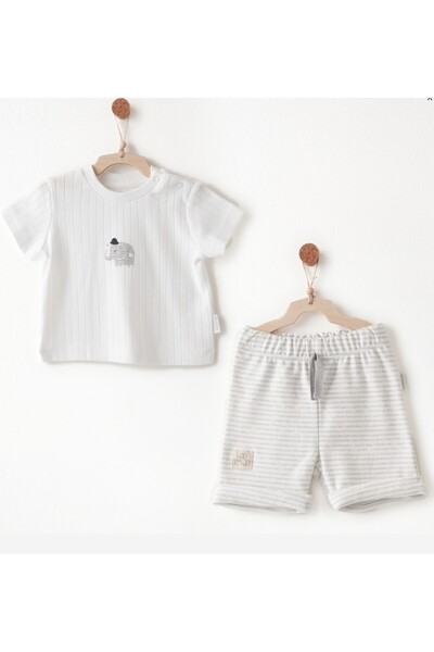 andywawa Andy Wawa 2-Piece Set Hello Elephant White