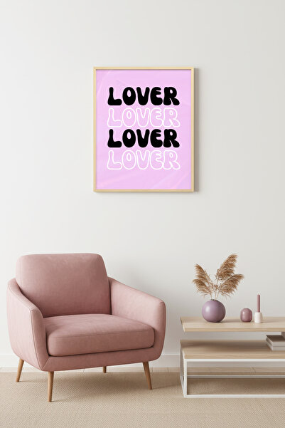 huhuli Τραπέζι με ρετρό τυπογραφία με φυσικό ξύλινο πλαίσιο - Ασπρόμαυρο με γ...