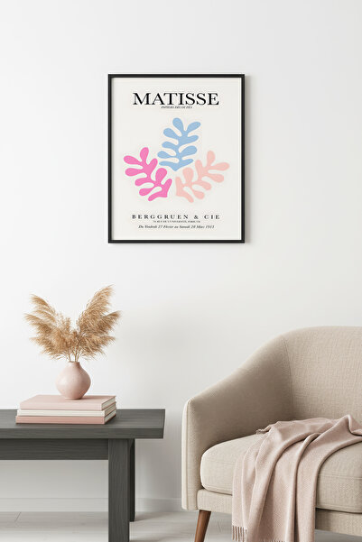 huhuli Επιτραπέζια ζωγραφιά με ρετρό σχέδιο φύλλων σε φυσικό ξύλινο πλαίσιο -...