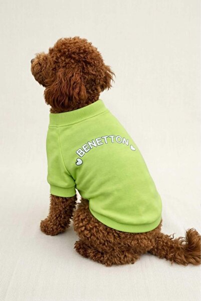 United Colors of Benetton BNT-S2515 سترة للقطط والكلاب باللون الأخضر الفاتح