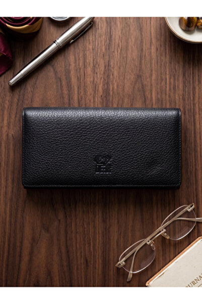 DEERDERİ Πορτοφόλι Louvre από γνήσιο δέρμα με μαγνητικό κούμπωμα και θήκη τηλ...