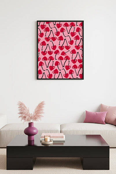 huhuli Ρετρό πίνακας με φυσικό ξύλινο πλαίσιο - Τέχνη τοίχου με σχέδιο λουλου...