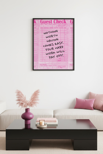 huhuli Ρετρό πίνακας με φυσικό ξύλινο πλαίσιο - Χειρόγραφη τέχνη με μήνυμα επ...