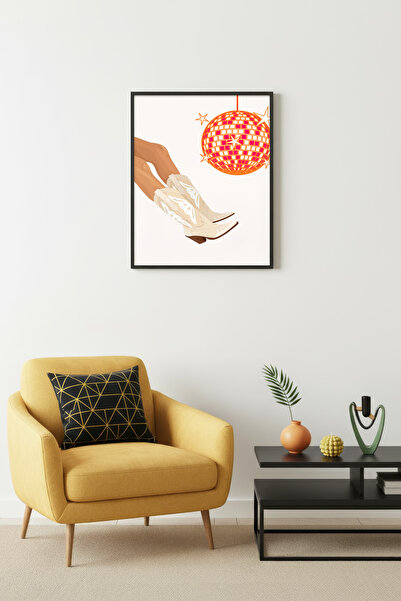 huhuli Ρετρό πίνακας με φυσικό ξύλινο πλαίσιο - Θέμα Ποπ Αρτ Αστέρια |   huhu...