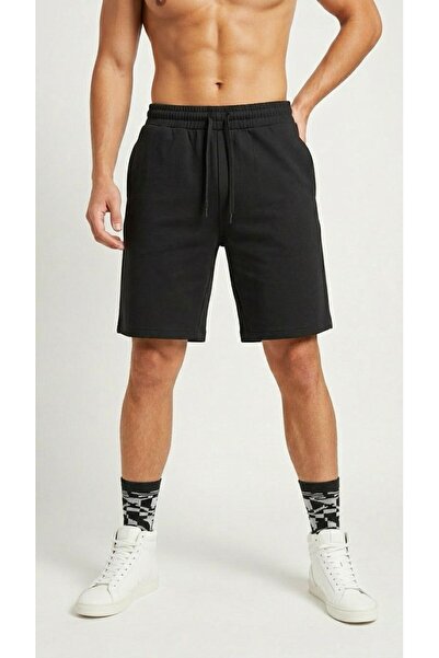 Plus Scorpion Men's Combed Cotton Shorts with Elastic Laces, Comfortable Fit,...