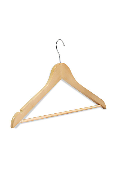 UnicUtil Set 5 Umerase din Lemn, Unic Hangers, din lemn de artar, Natur