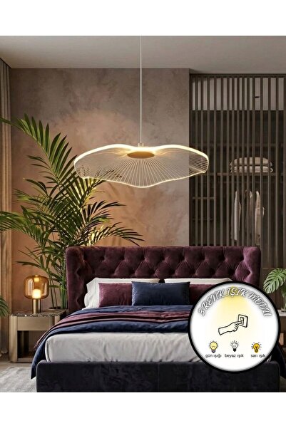bella lighting Modern Iskandinav Tekli Sarkıt 3 Renk Led Avize Şık Estetik Ta...