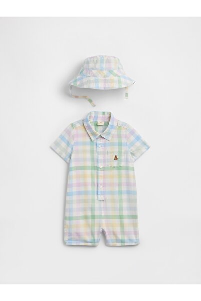 GAP Bebek Beyaz Two-Piece Brannan Bear Outfit Set