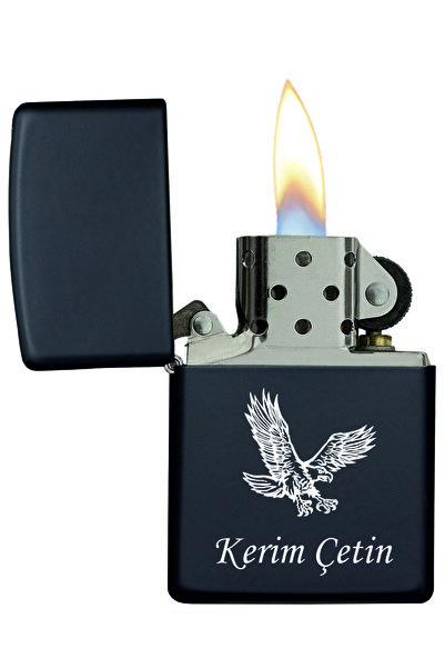 ASYA GIFTS METAL BENZİNLİ ( KARTAL LOGO VE İSME ÖZEL ) ÇAKMAK