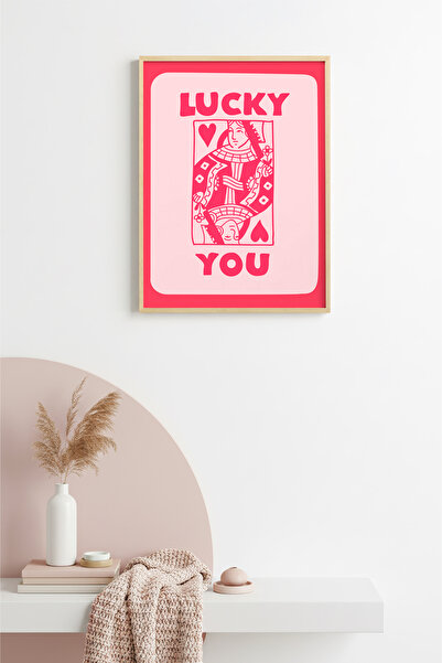 huhuli Ρετρό πίνακας ποπ αρτ με φυσικό ξύλινο πλαίσιο - Εικονογράφηση της γυν...