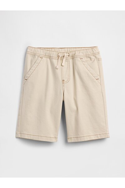 GAP Erkek Çocuk Krem Pull-On Loose Denim Şort