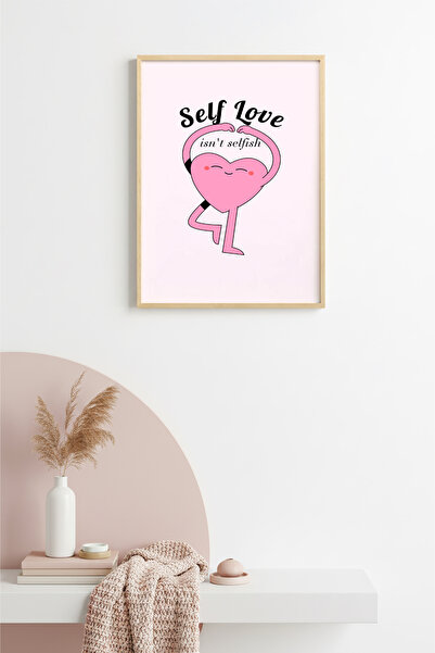 huhuli Ζωγραφική με Φυσικό Ξύλινο Πλαίσιο με θέμα την Αγάπη για τον Εαυτό σας...