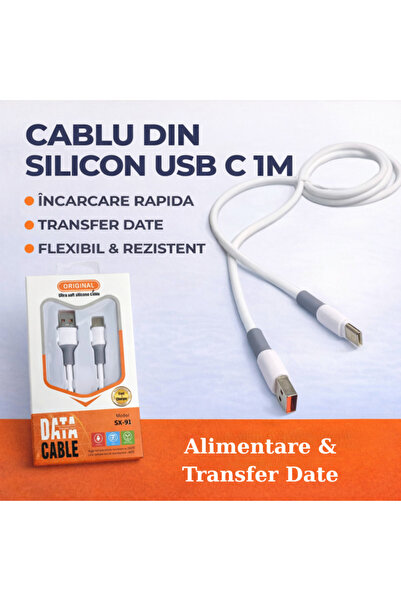 PARADOX SINCE 1992 Καλώδιο USB C σιλικόνης 1μ για μεταφορά ρεύματος και δεδομ...