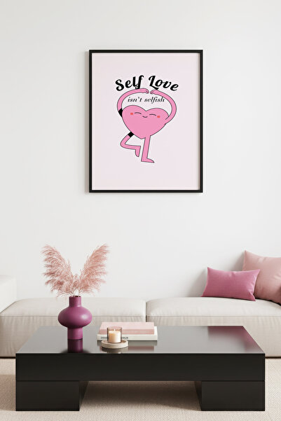 huhuli Ζωγραφική με Φυσικό Ξύλινο Πλαίσιο με θέμα την Αγάπη για τον Εαυτό σας...